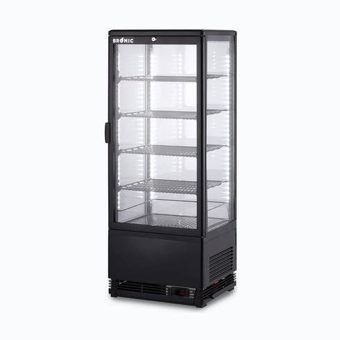 Bromic Flat Glass 98L LED Countertop Beverage Chiller - CT0100G4B